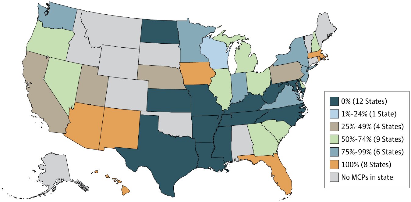 Moins de la moitié des plans de soins gérés Medicaid fournissent tous les médicaments approuvés par la FDA pour le trouble de la consommation d'alcool