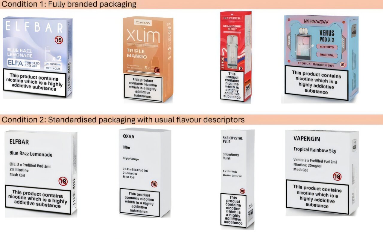 Un emballage simple peut aider à lutter contre les vapotments pour adolescents